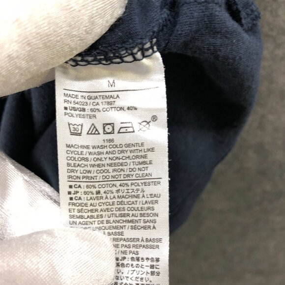 Banana Republic Indian Sea Map T Shirt Mens M Dark Harbor Gray Short Sleeve - Picture 5 of 8